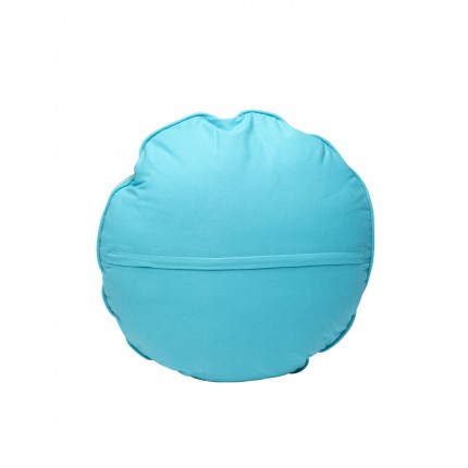 Cushion Icon cross turquoise and black Kare Design