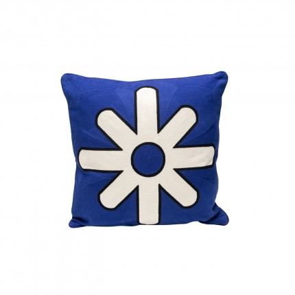 Cushion Icon star blue and white Kare Design