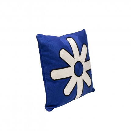 Cushion Icon star blue and white Kare Design