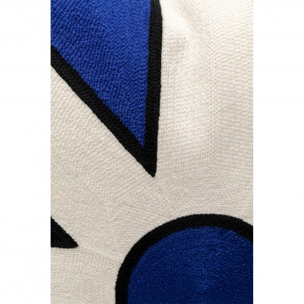 Kussen Icon ster blauw en wit Kare Design