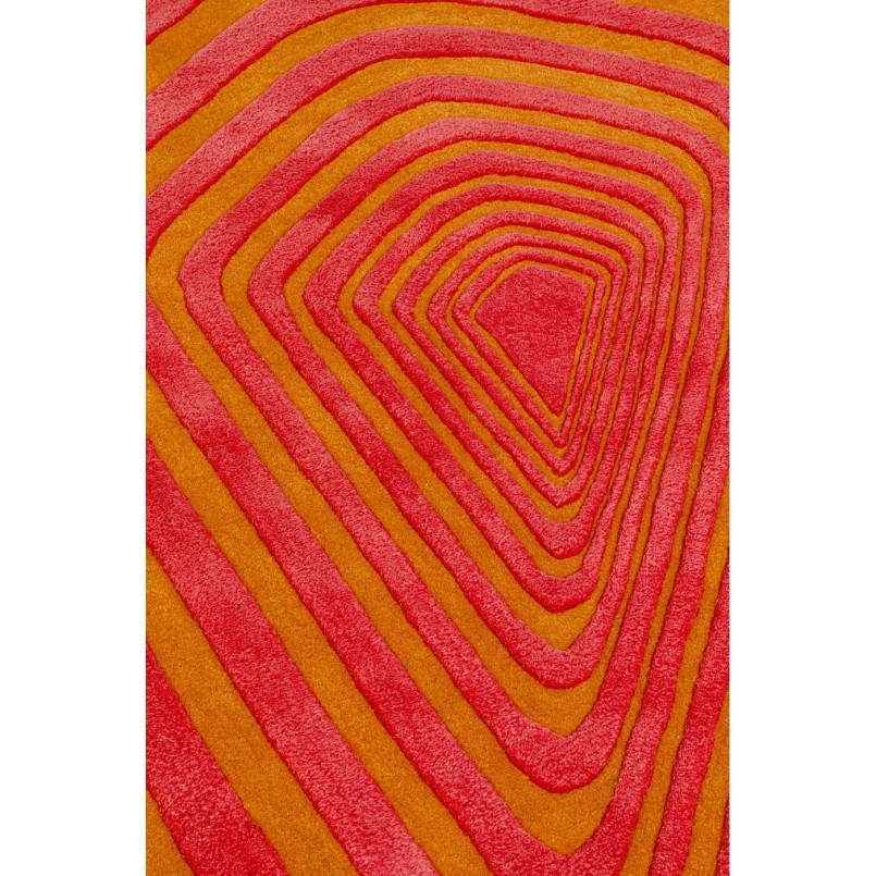 Vloerkleed Electric Diamond oranje Kare Design