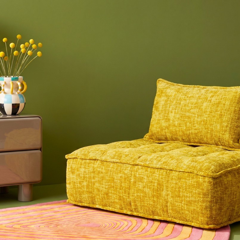 Vloerkleed Electric Diamond oranje Kare Design