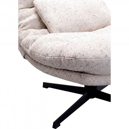 Draaifauteuil en Voetsteun Columbia Kare Design