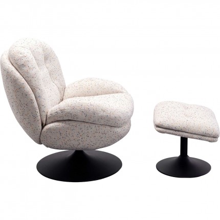 Draaifauteuil en Voetsteun Stanford Kare Design