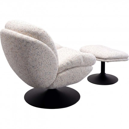 Draaifauteuil en Voetsteun Stanford Kare Design