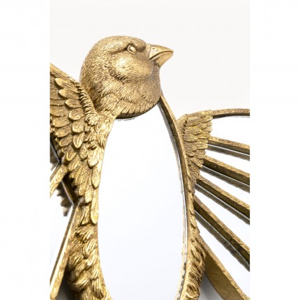 Wanddecoratie spiegel vogel Kare Design
