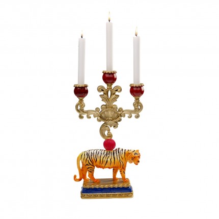 Kandelaar tijger 43cm Kare Design