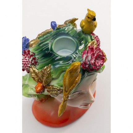 Candle Holder parrots lady Kare Design