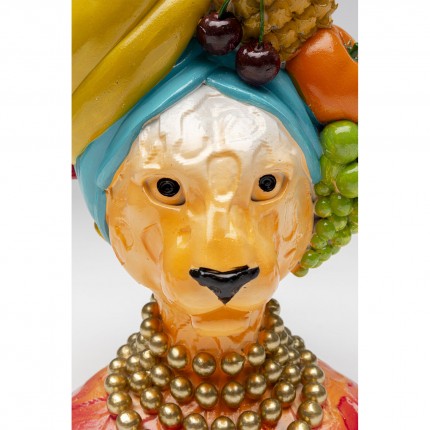 Vaas fruitige katachtige 28cm Kare Design