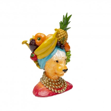 Vaas fruitige katachtige 28cm Kare Design