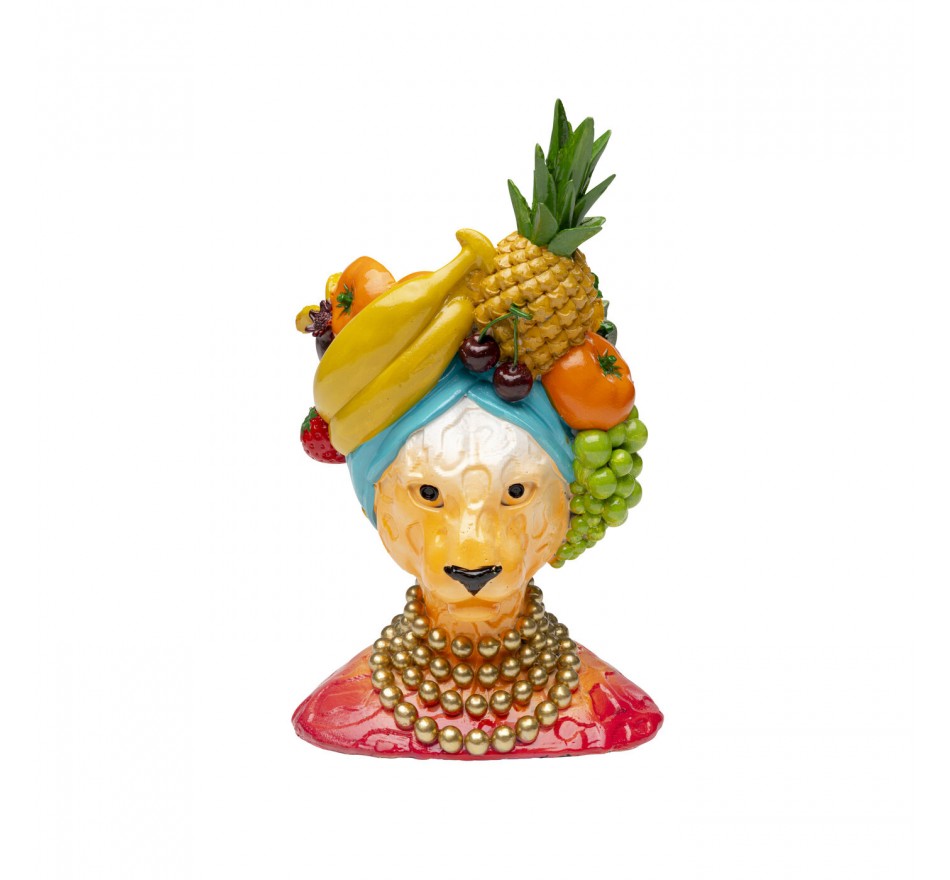 Vaas fruitige katachtige 28cm Kare Design