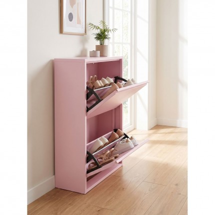 Schoenenkast Caruso Double roze Kare Design