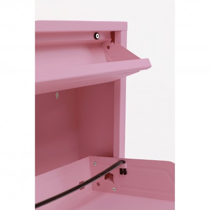 Schoenenkast Caruso roze 2+1 laden Kare Design