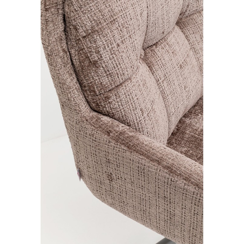 Chaise pivotante Molly taupe
