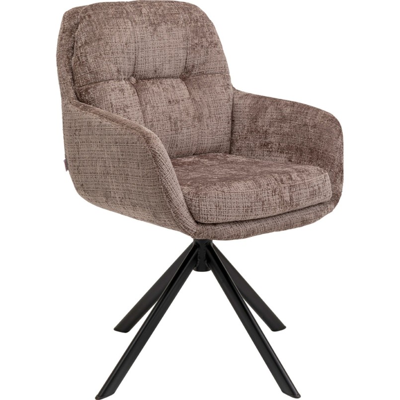 Chaise pivotante Molly taupe