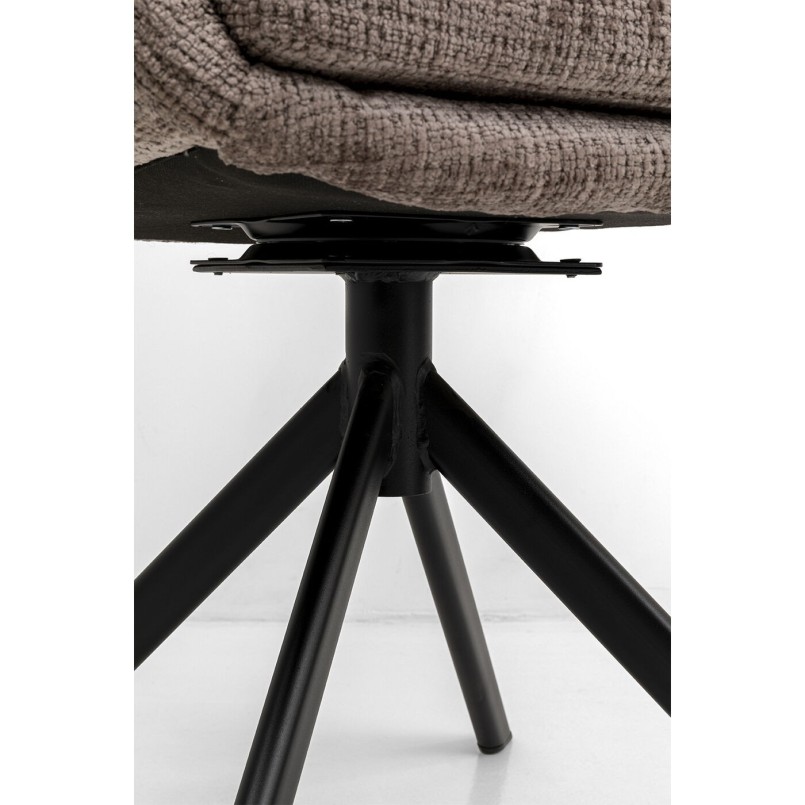 Chaise pivotante Molly taupe