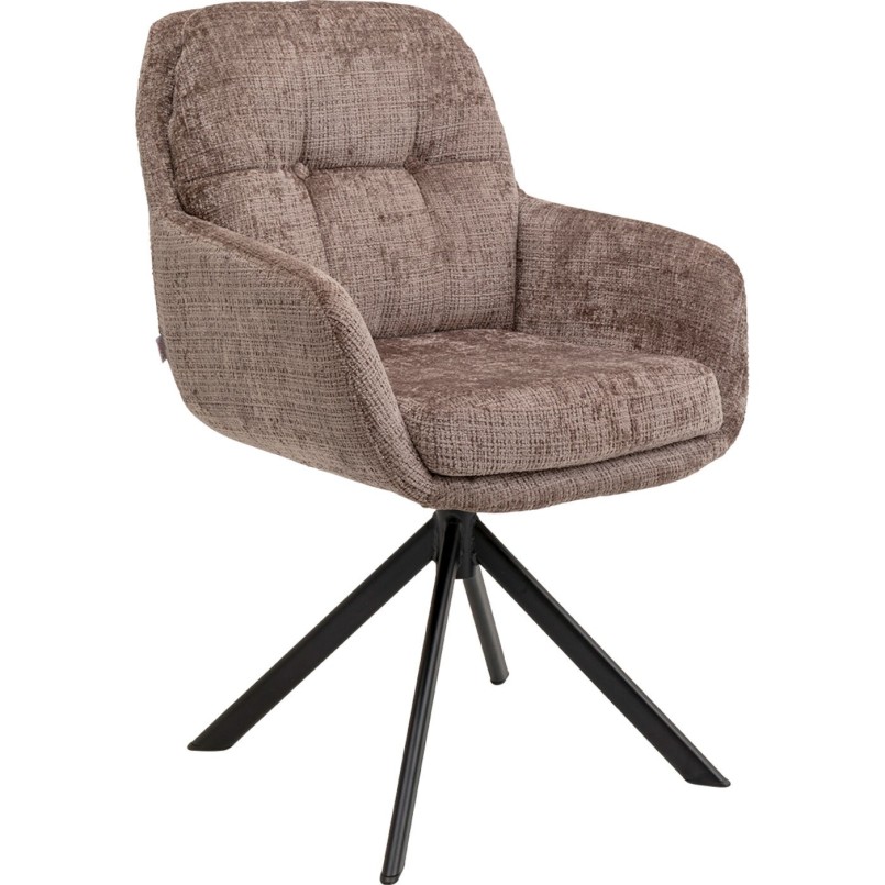 Chaise pivotante Molly taupe