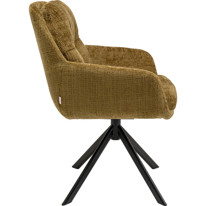 Chaise pivotante Molly kaki