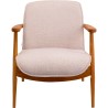 Scandinavische fauteuil van beige stof en eikenhout - Susan - Kare Design