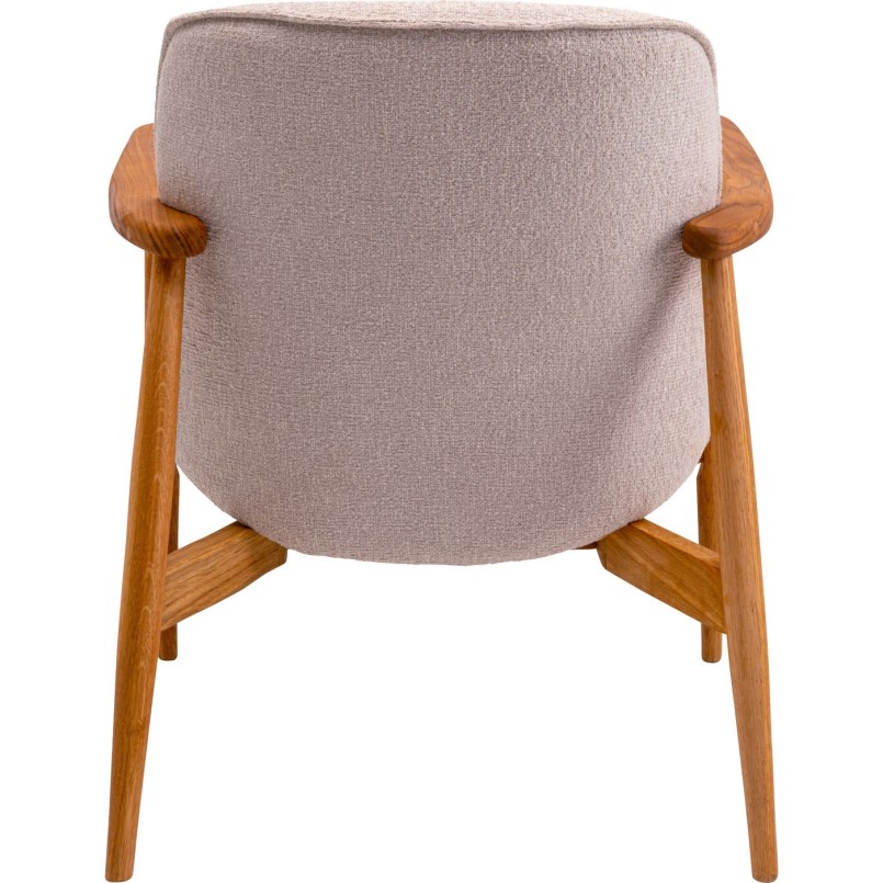 Scandinavian armchair in beige fabric and oak - Susan - Kare Design