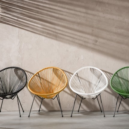 Tuinfauteuil Acapulco geel Kare Design