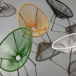 Yellow garden armchair - Acapulco - Kare Design