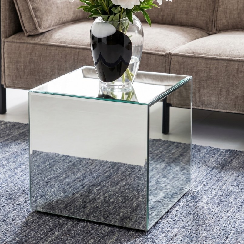 Bijzettafel Luxury 45x45cm zilver Kare Design