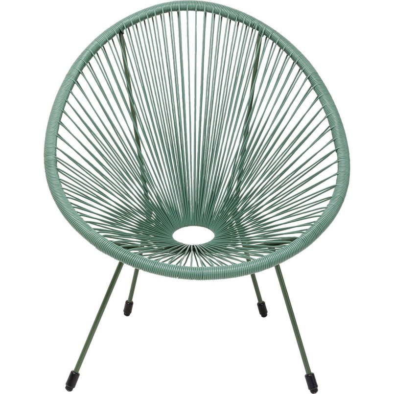 Groene tuinstoel en bijzettafel - Acapulco - Kare Design