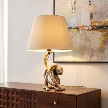 Table Lamp octopus gold 44cm Kare Design
