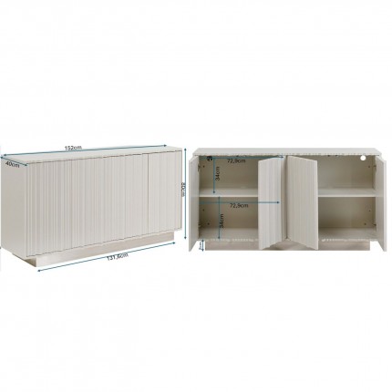 Dressoir Stucco grijs Kare Design