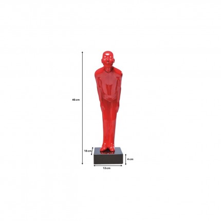 Deco Welcome Guests 46cm red Kare Design