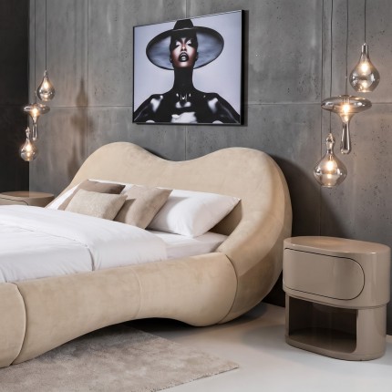 Nachtkastje Groove taupe Kare Design