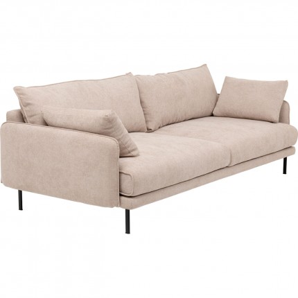 Sofa Edna 3-Zits creme Kare Design