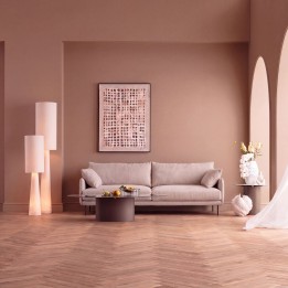 Scandinavian 3 seater cream sofa - Edna - Kare Design