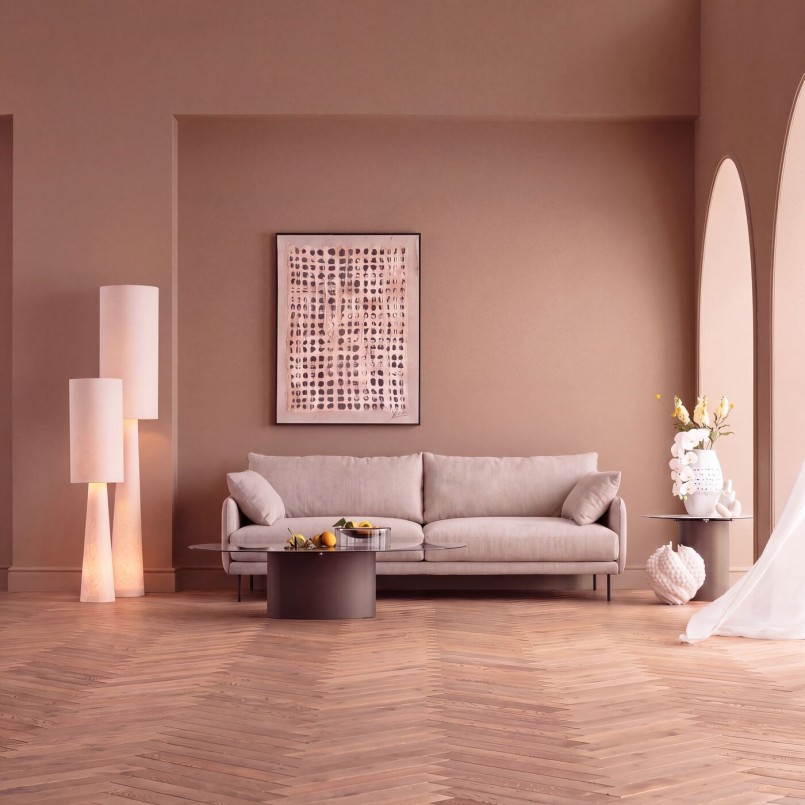 Scandinavische 3-zits bank in crème - Edna - Kare Design