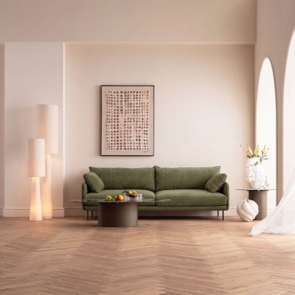 Sofa Edna 3-Zits groen Kare Design