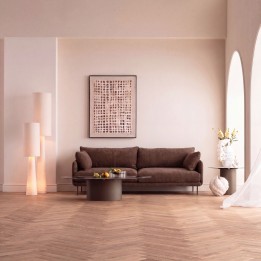Canapé 3-Sitzer Edna marron foncé 245cm