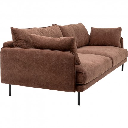 Sofa Edna 3-Seater espresso Kare Design