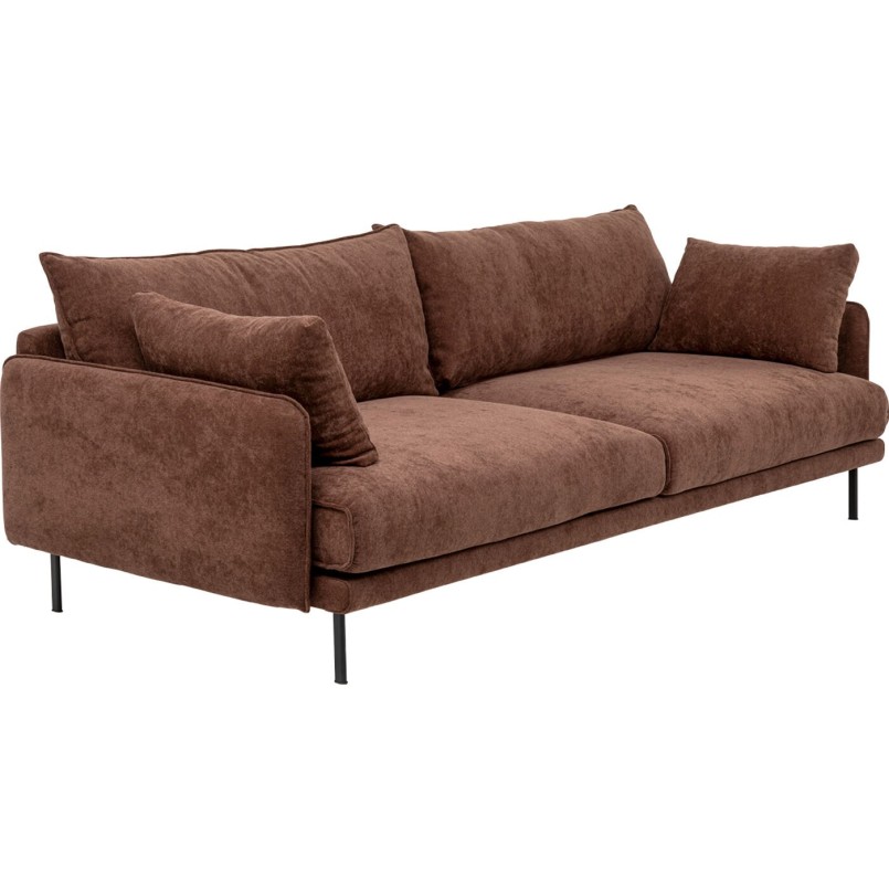 Canapé 3-Sitzer Edna marron foncé 245cm