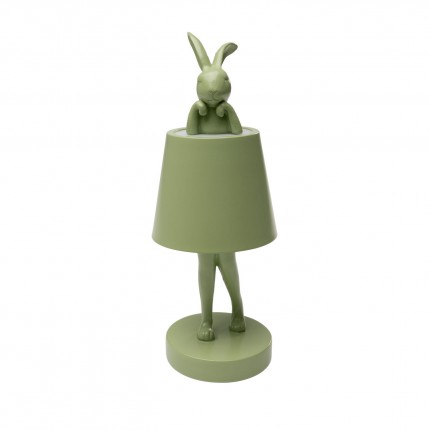 Tafellamp Animal konijn LED 29cm groen matcha Kare Design