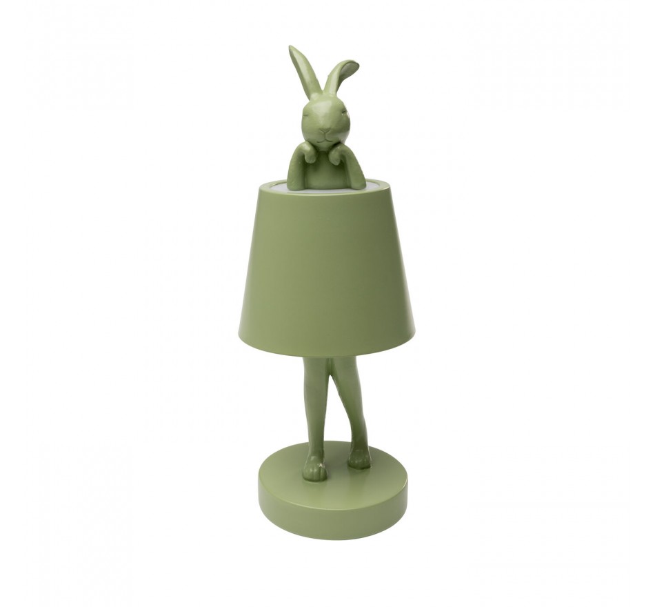 Tafellamp Animal konijn LED 29cm groen matcha Kare Design