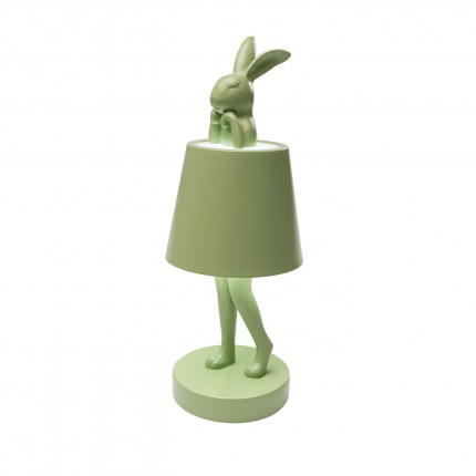 Tafellamp Animal konijn LED 29cm groen matcha Kare Design