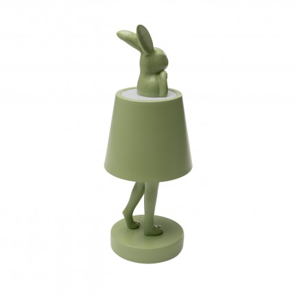 Tafellamp Animal konijn LED 29cm groen matcha Kare Design