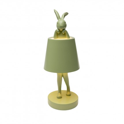 Tafellamp Animal konijn LED 29cm groen matcha Kare Design