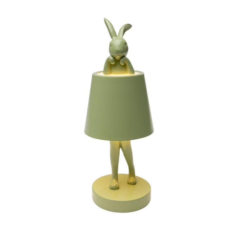 Tafellamp Animal konijn LED 29cm groen matcha Kare Design