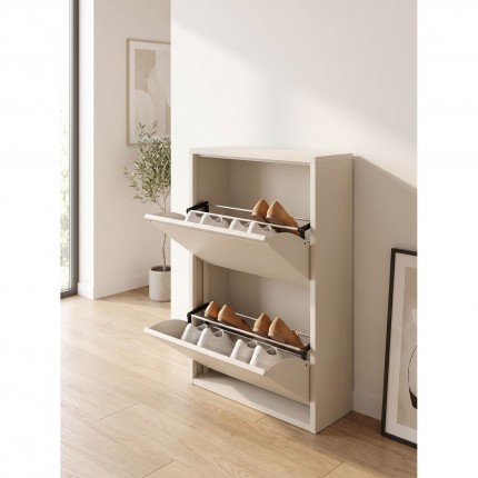 Schoenenkast Caruso Double creme Kare Design