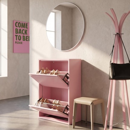 Schoenenkast Caruso Double roze Kare Design