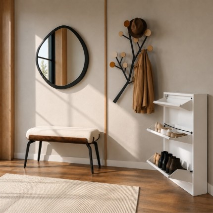 Wall Coat Rack Bubble Tree 112cm brown Kare Design