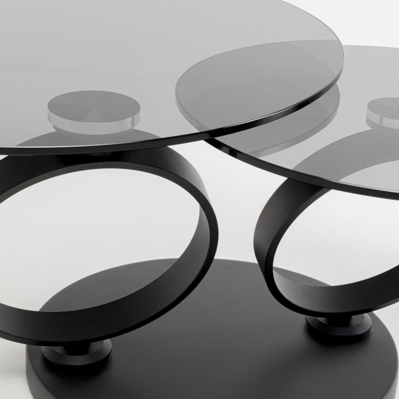 Salontafel Beverly gerookt glas Kare Design