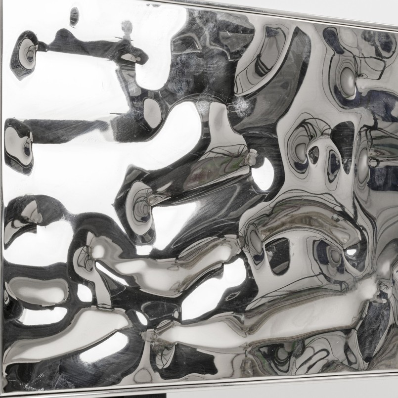 TV-meubel in structuurchroom - Caldera - Kare Design